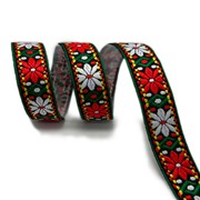 TAŚMA OZDOBNA BOHO ETNO LUDOWA 25 MM